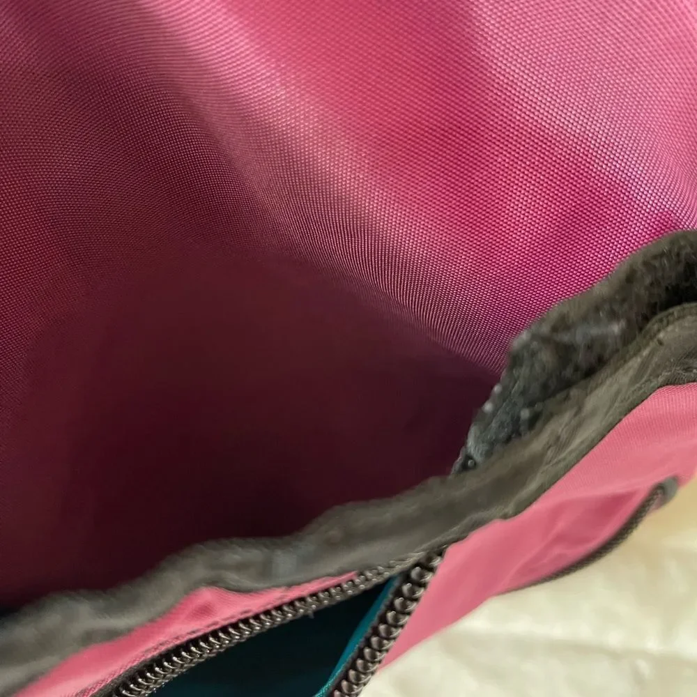 Maggie Matter extra large dark pink Nylon sling back shoulder bag ,bla…